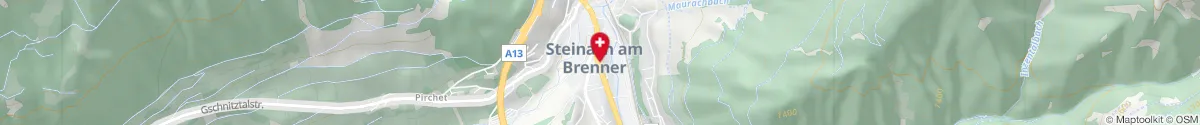 Map representation of the location for Marien Apotheke in 6150 Steinach am Brenner